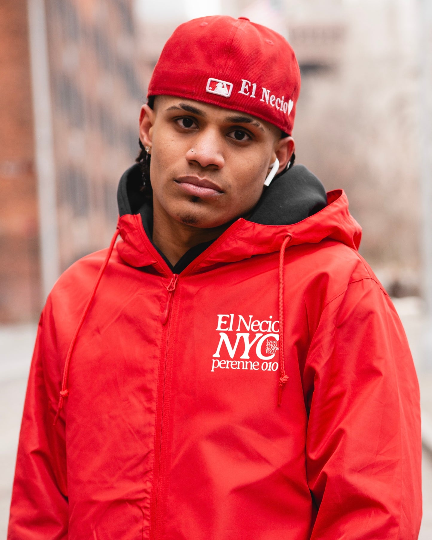 Red Necio NYC Windbreaker