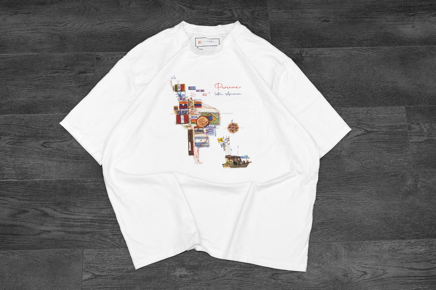 White Oversized Raíces T-Shirt