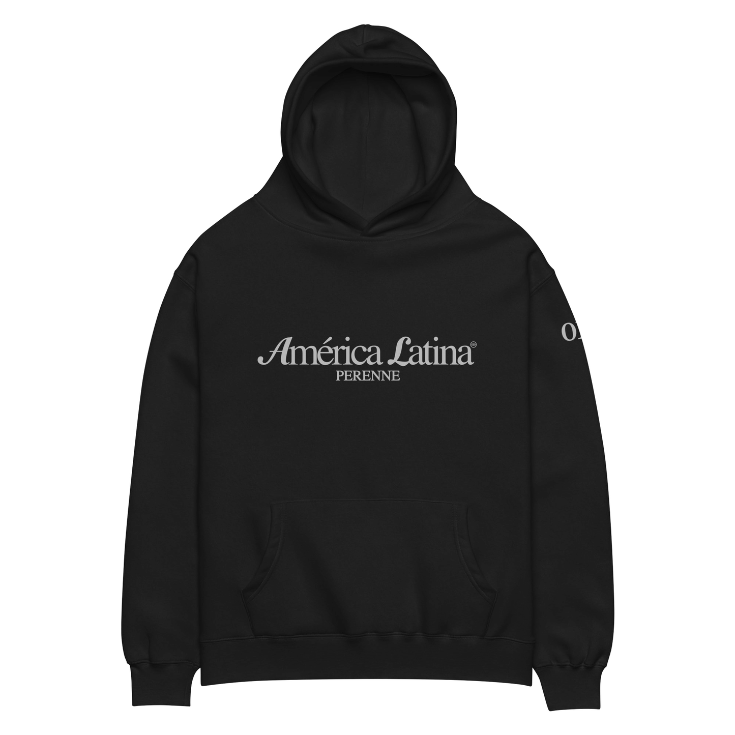 Black Oversized América Latina Hoodie