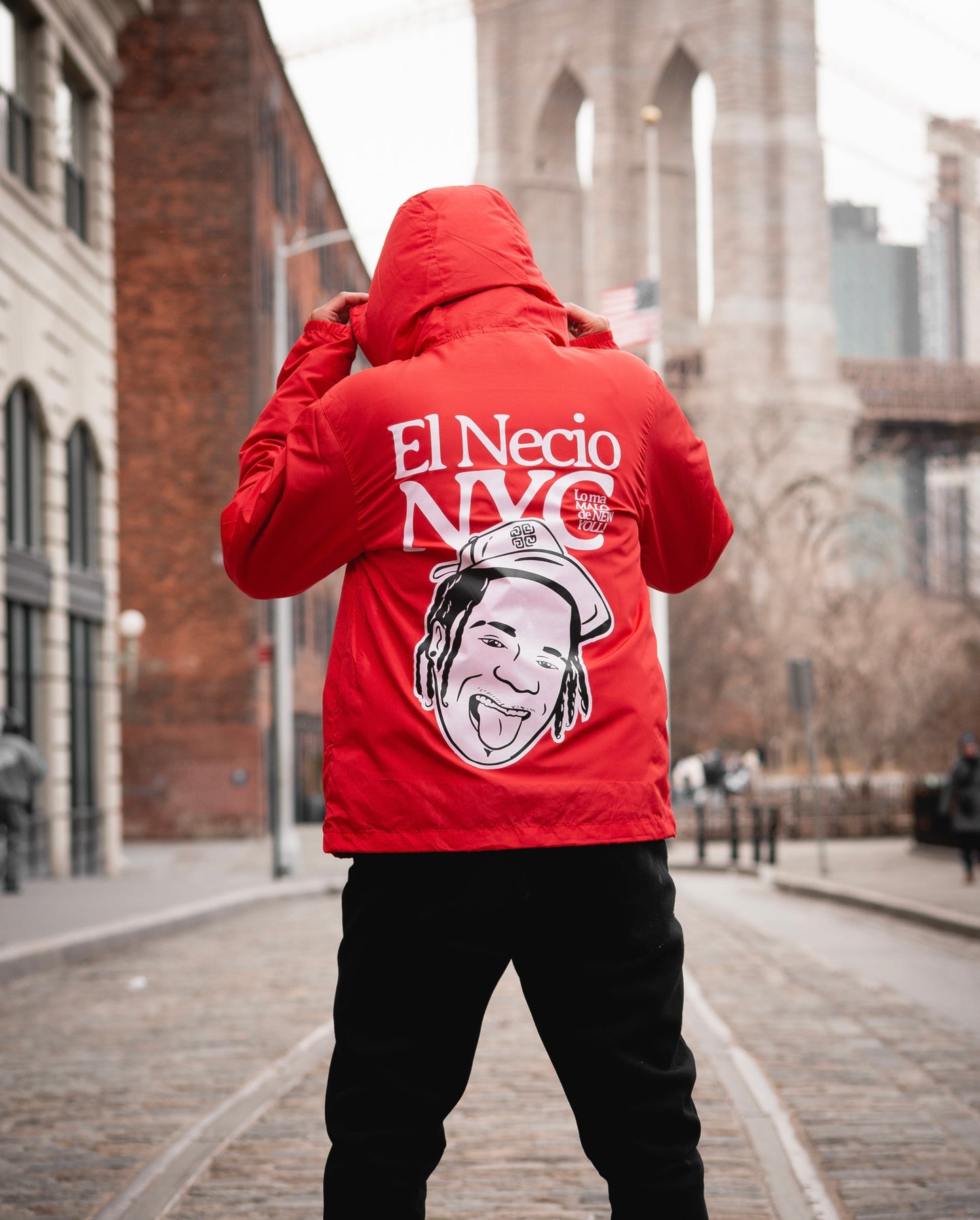 Red Necio NYC Windbreaker