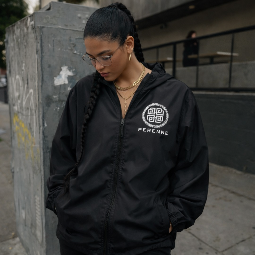 Black Latam Windbreaker