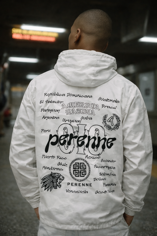 White Latam Windbreaker