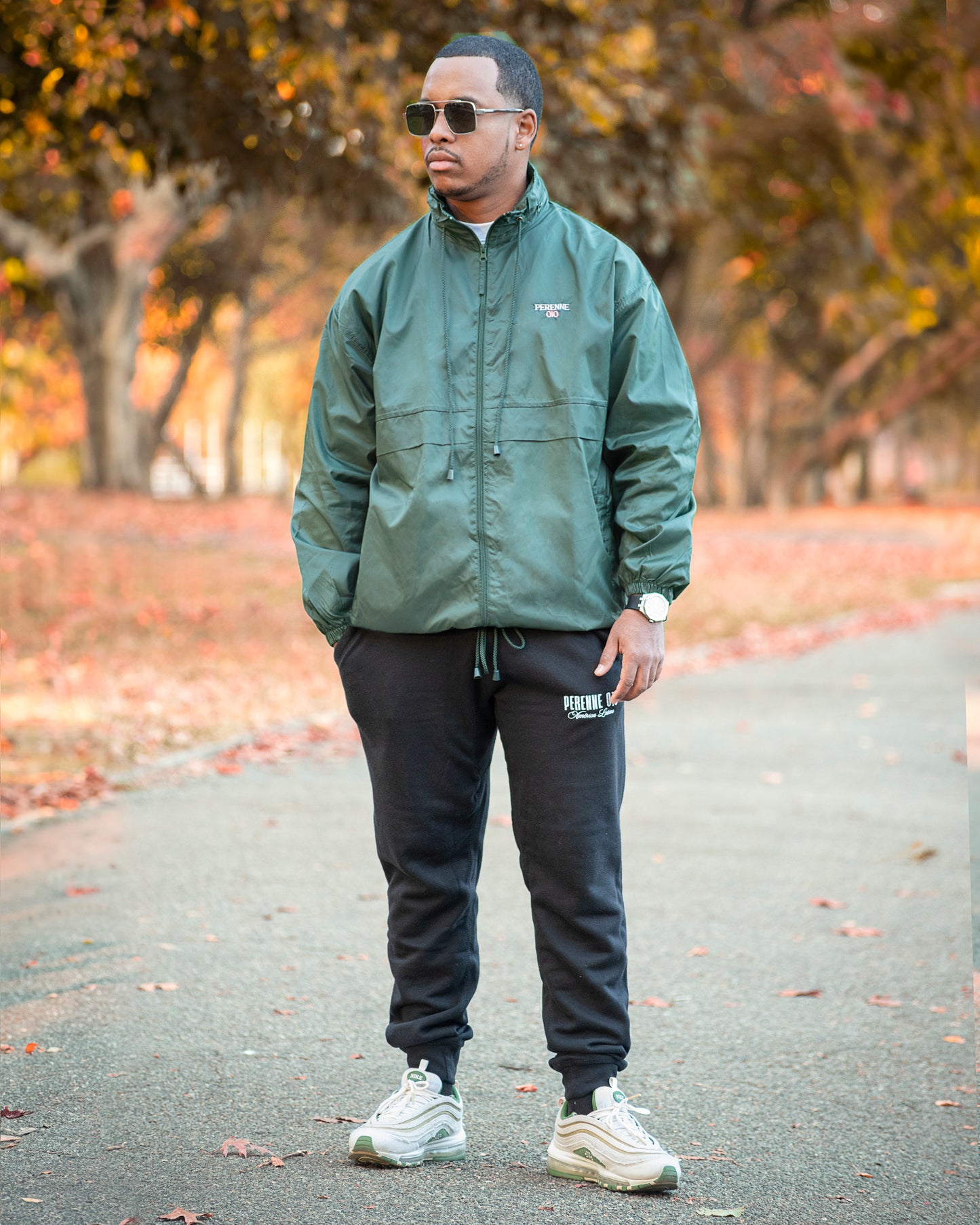 Forest Green Esmeralda Windbreaker