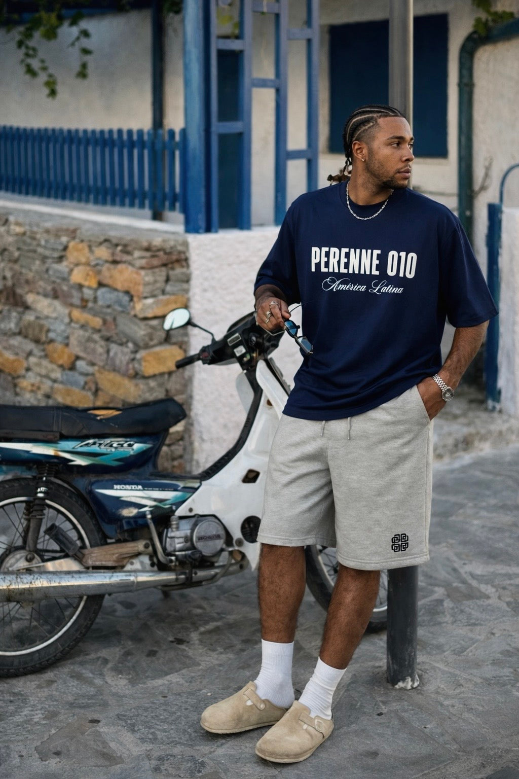 Camiseta oversized Patrimonio da Marinha Francesa