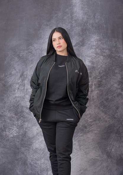 Black Bomber Jacket