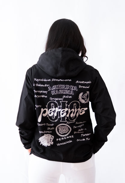 Black Latam Windbreaker
