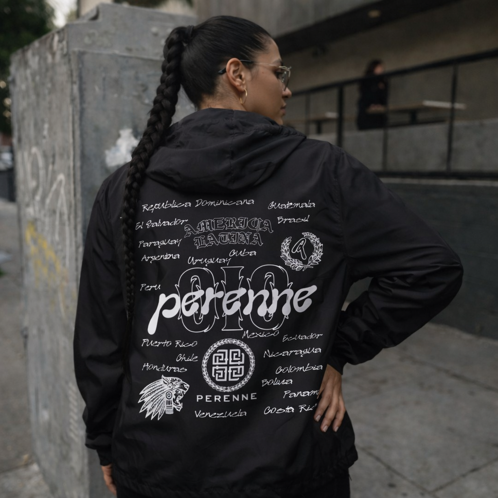 Black Latam Windbreaker