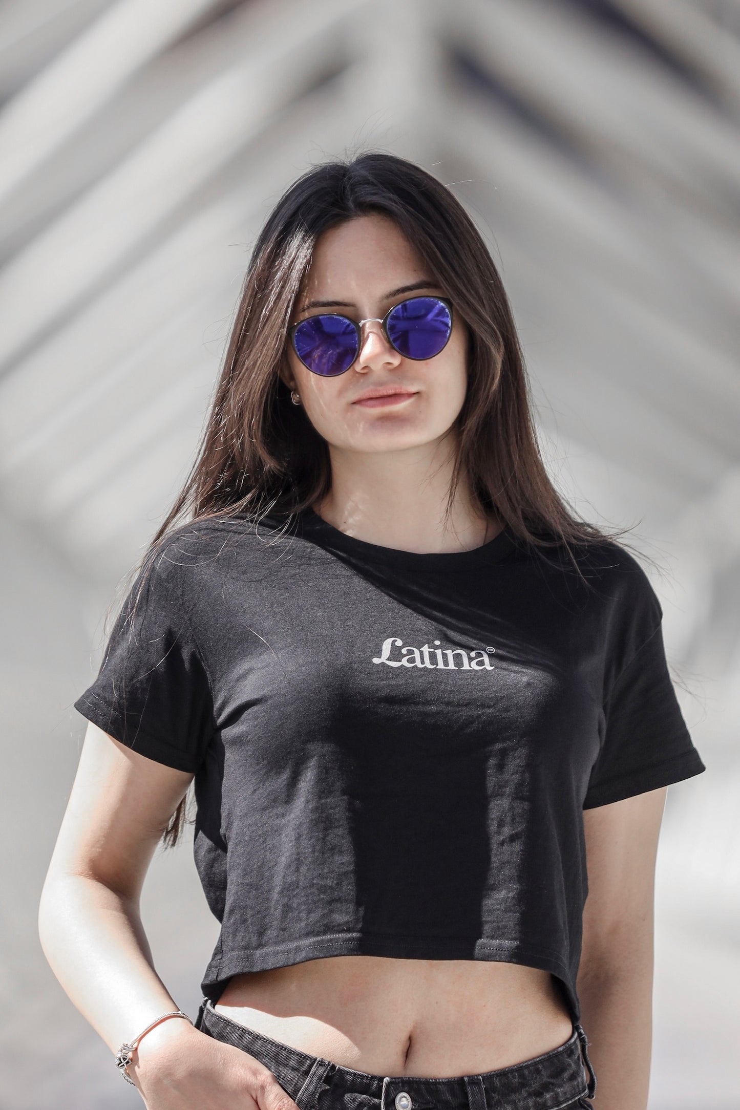 Black Latina Crop Top
