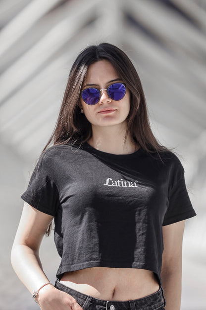 Black Latina Crop Top