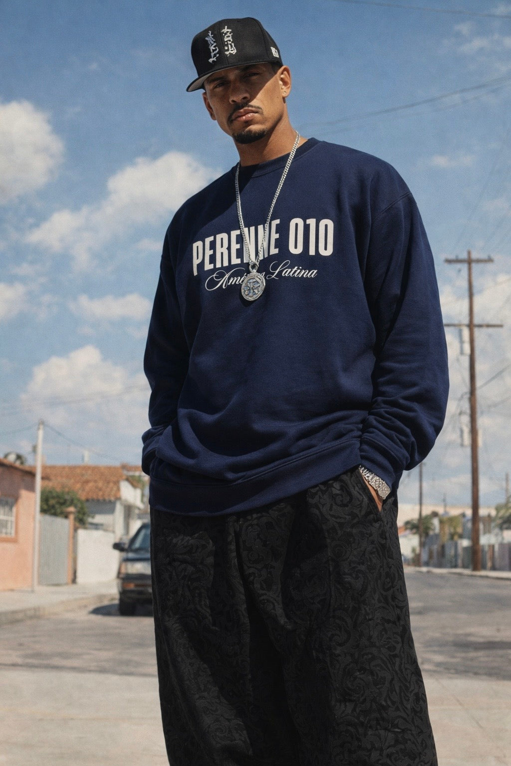 French Navy Patrimonio Oversized Sweatshirt