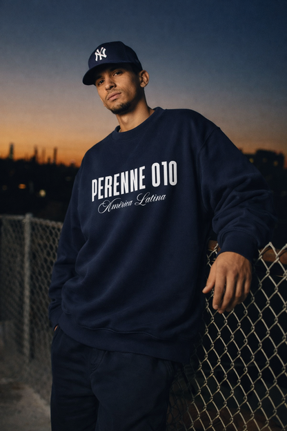 French Navy Patrimonio Oversized Sweatshirt