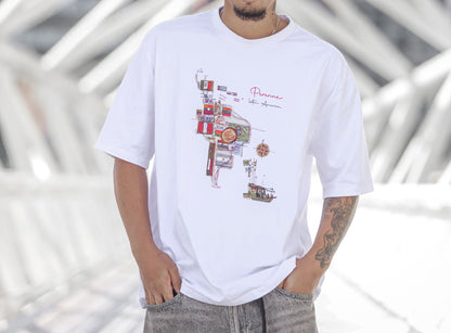 White Oversized Raíces T-Shirt