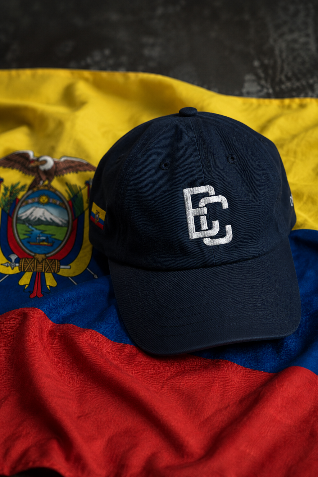 Navy Ecuador Dad Hat