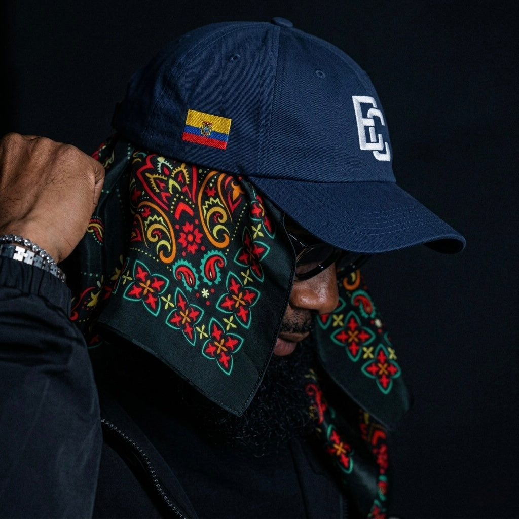 Navy Ecuador Dad Hat