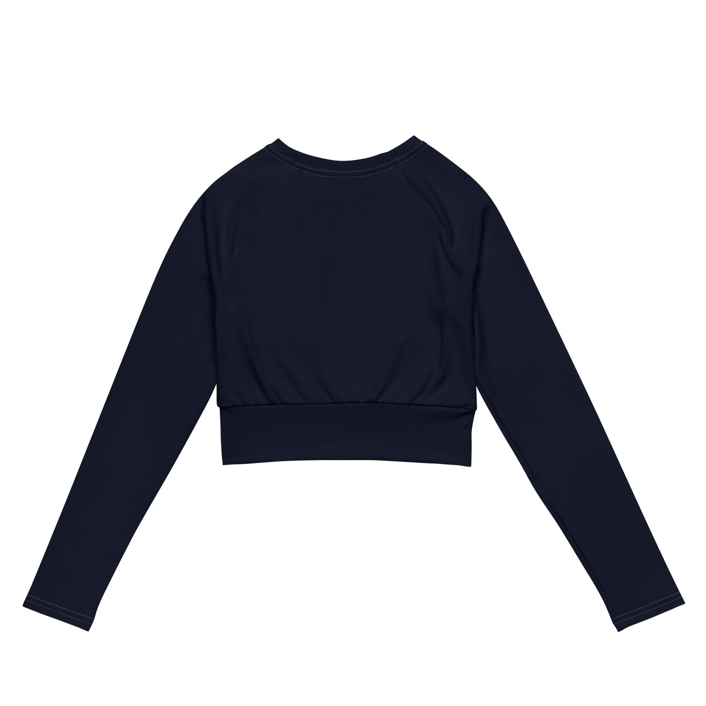 Navy Topacio Long-Sleeve Crop Top