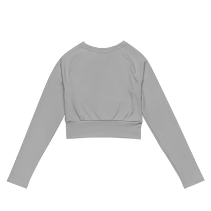 Silver Topacio Long-Sleeve Crop Top