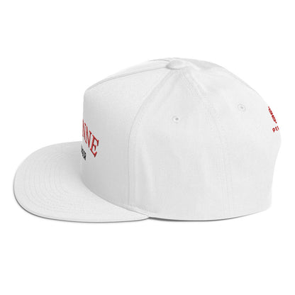 White El Salvador Flat Bill Cap