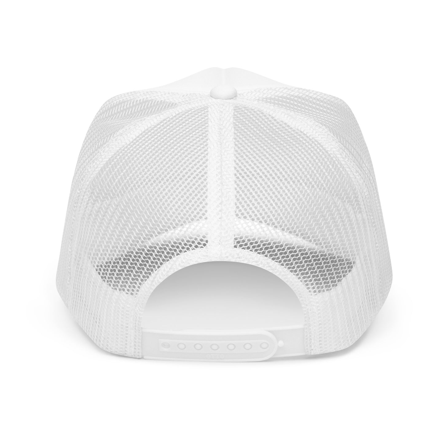 White Nudo Foam Trucker Hat