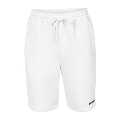 White Herencia Fleece Shorts