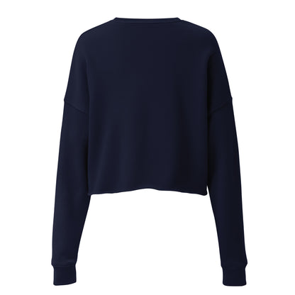 Navy Nica Crop Sweatshirt