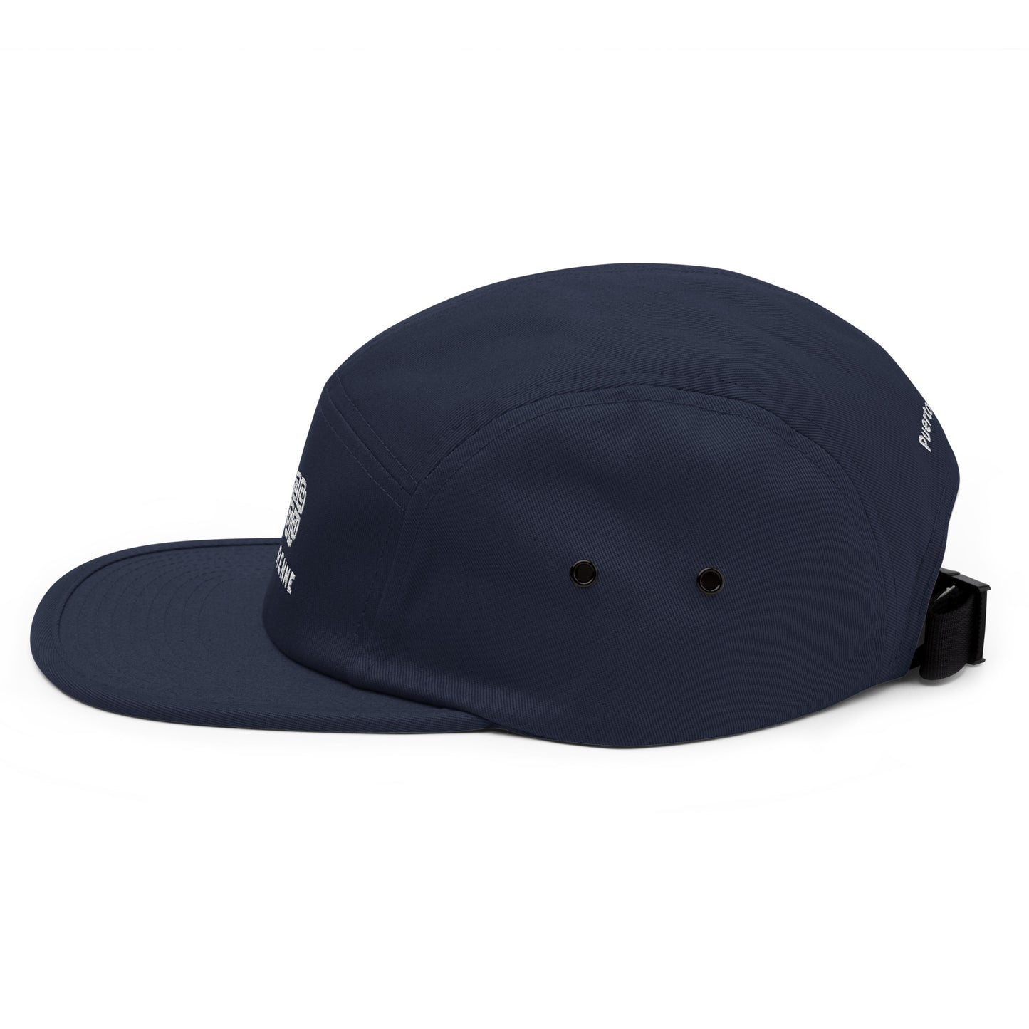 Gorra azul marino de cinco paneles de Puerto Rico