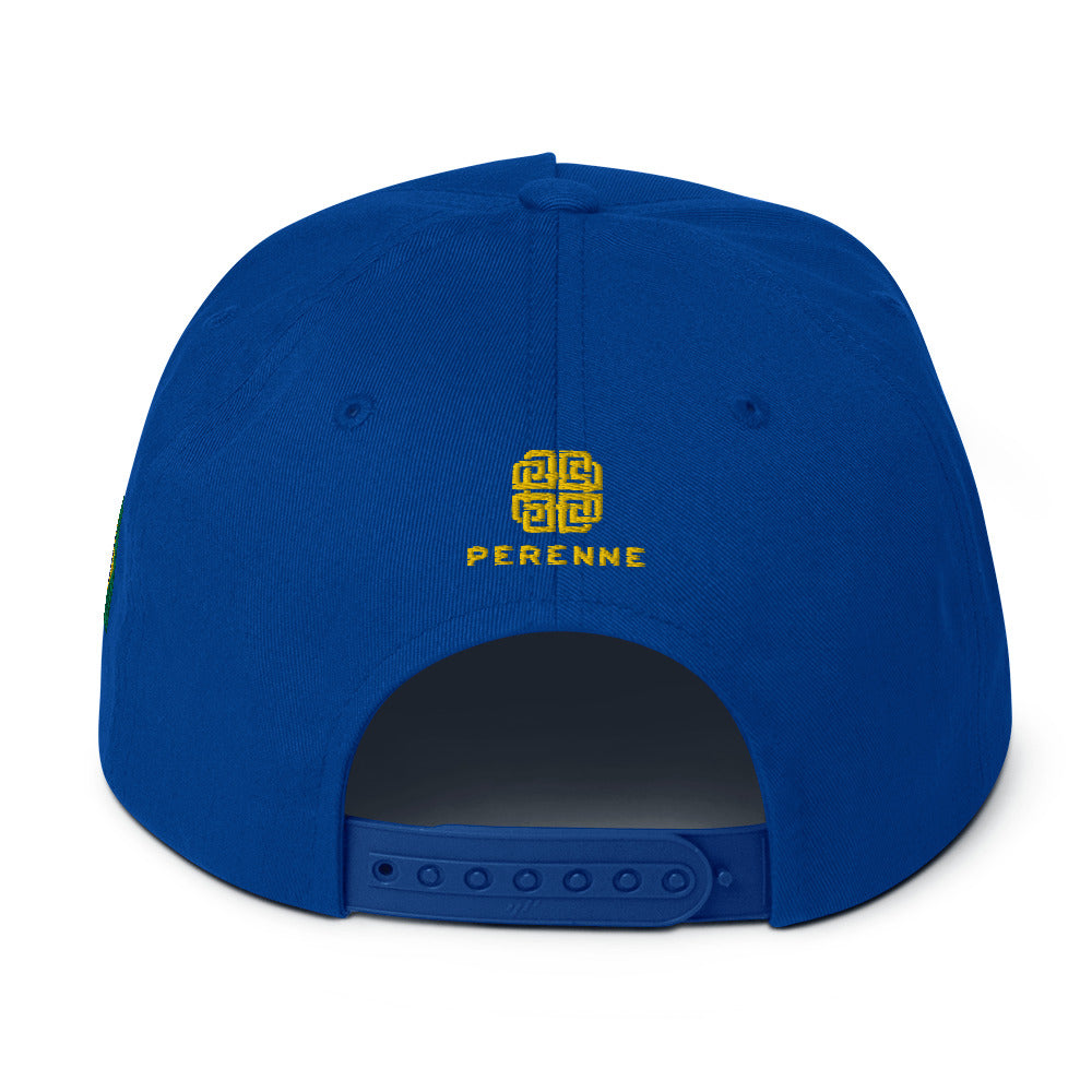 Royal Blue Brasileiro Flat Bill Cap