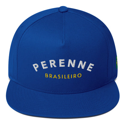 Royal Blue Brasileiro Flat Bill Cap